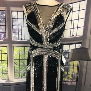 Aidan Mattox size 0 MSRP $395 sequined party dress